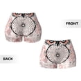 thumbnail image 5 of Yiaed Dreamcatcher With Owl Print Women's Athletic Shorts Running Shorts Sporty Short High Waisted Elastic Workout Shorts for Yoga Gym Running & Sports -Small, 5 of 7