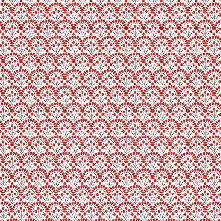 The Pioneer Woman 44" 100% Cotton Betsy Sewing & Craft Fabric By the Yard, Red and White