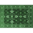 thumbnail image 1 of Ahgly Company Indoor Rectangle Oriental Emerald Green Traditional Area Rugs, 7' x 9', 1 of 4