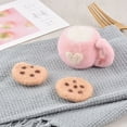 thumbnail image 5 of 3 Pcs/Set DIY Baby Wool Felt Milk Tea Cup+Cookies Decorations Newborn Photography Props Infant Photo Shooting Accessories Home Party Ornaments, 5 of 12