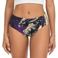 thumbnail image 1 of Fotbe Astronaut Floating purple Space Calzones Estampados para Mujer – Ropa Interior de Algodón, Cómoda, Suave y Elástica-3X-Large, 1 of 6