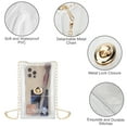 thumbnail image 6 of EEEkit Stadium Approved Clear Bag, Waterproof PVC Clear Crossbody Bag with Chain Strap for Concerts, 6 of 6