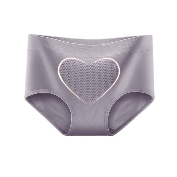 Fiudx Ropa Interior de Pantalón para Mujer, de Cintura Media, Sin Costuras, de Algodón Puro, Muy Elástica.