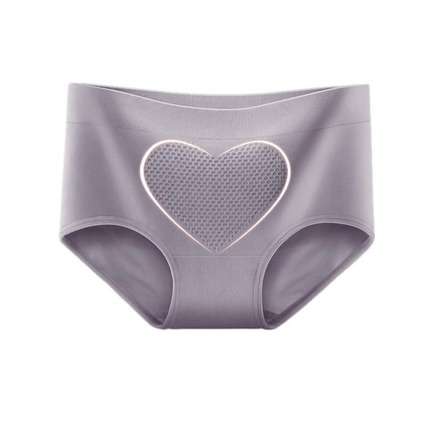 Ropa interior de panal para mujer, de cintura media, sin costuras, de algodón puro, muy elástica.