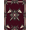 Maroon Cream, Pattern 3, variant on ODIKA Star Emblem With Vintage Sports Pennant Border Design Refined for Dorm Room, Small Living Apartment, Stain Resistant Low Profile