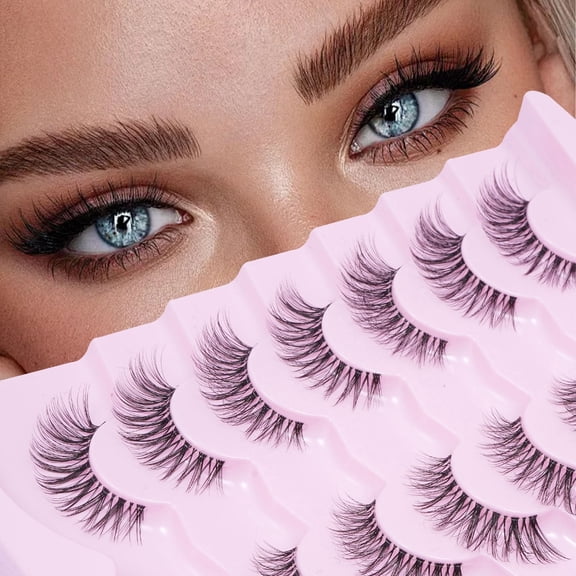 3D Wispy False Eyelashes Multipack Soft Dramatic Volume Fake Lashes Reusable Handmade Eyelashes for Women Makeup