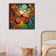 thumbnail image 4 of Kit de pintura por números sobre lienzo, arte al óleo artesanal, mariposa colorida, decoración del hogar, 40x40cm, 4 of 9