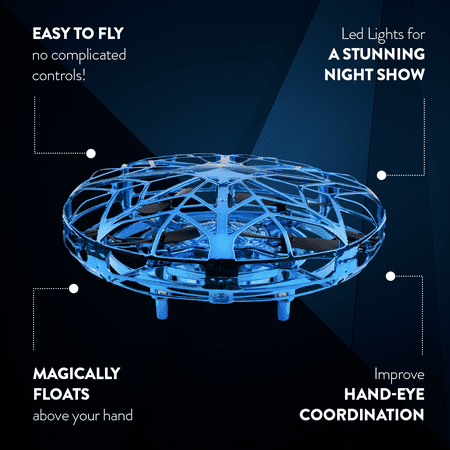 World Tech Toys Intelli Sense Motion Sensing Aerial Drone w/USB Charger & 2 x Spare Rotors