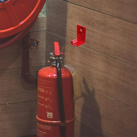 FRCOLOR 2Set Universal Fire Extinguisher Wall Hook Mount Universal Fire Extinguisher Bracket and Mounts Hanger  for Big and Small Fire Extinguisher
