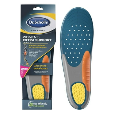 Dr. Scholl's Insoles for Women Extra Support Pain Relief Orthotics Shoe Inserts (Pack of 4)