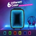 thumbnail image 3 of BEICHEN 4L Mini Fridge with 6-Color LED, Portable Cooler & Warmer for Bedroom, Office, Car – Quiet Thermoelectric Small Refrigerator for Skincare, Drinks & Gaming Room, AC/DC Powered (Black), 3 of 11