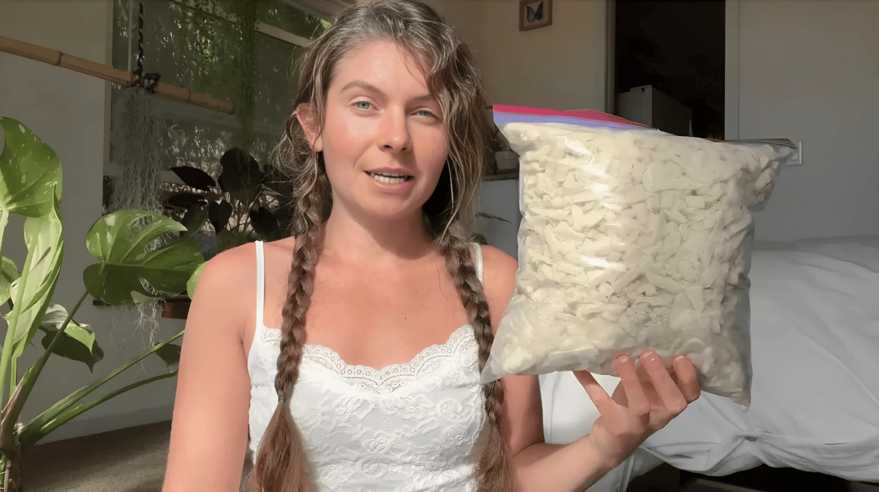 QQbed Organic Shredded Latex Foam Filling, 20 lbs, Made in USA