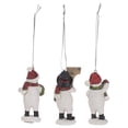 thumbnail image 4 of Friendly White Snowman 3.5 inch Polyresin Decorative Hanging Ornament Set 3, 4 of 6