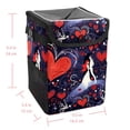 thumbnail image 5 of LOVE Car Trash Can with Lid, Foldable Leak-Proof Car Garbage Can, Hanging Storage Bag, Car Trash Bin, 5 of 6