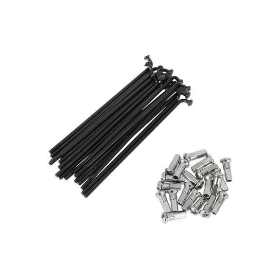 20 Set 13G Bicycle Spokes 80mm Bike Wheel Spokes 304 Stainless Steel Black