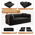 thumbnail image 5 of GUUKIN 78.8" Sleeper Sofa Bed with Pillow Floor Couch Armrest Modern Modular Sectional Sofa Loveseats Convertible for Living Room Bedroom Black, 5 of 10