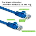 thumbnail image 2 of GearIT 50-Pack Cat6 Patch Cable 1.5 Feet / 18 Inches Cat 6 Ethernet Cable Snagless Flexible Soft Tab - Preimum Series - Blue, 2 of 6