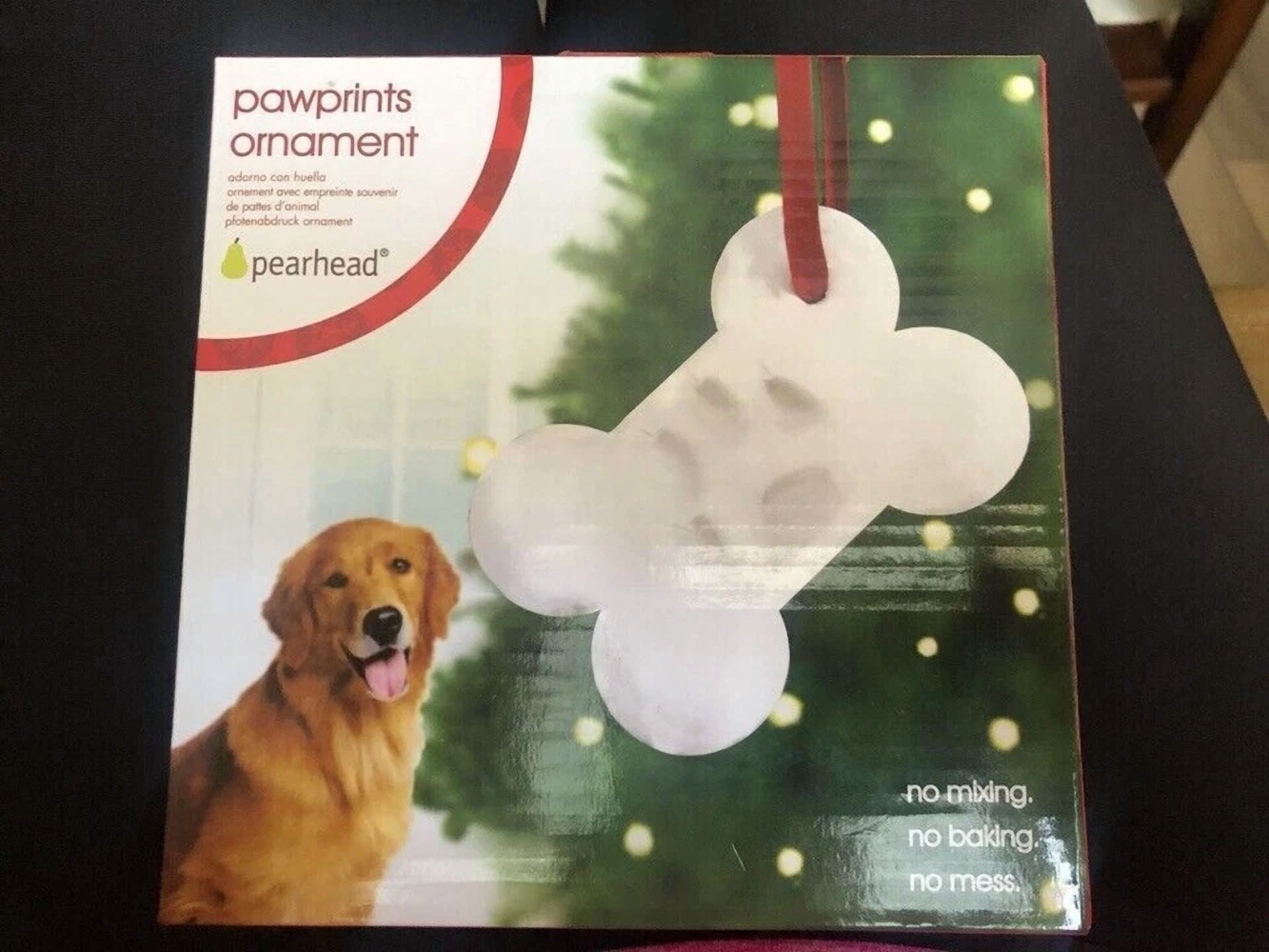 Memory Paw Print Ornament Kit Dog Cat New Pet Keepsake Fun Diy Craft Christmas