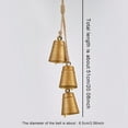 thumbnail image 2 of Vintage Country Rustic Style Bells Cluster Hanging Handmade Metal Harmony Christmas Hanging Cow Bells on Jute Rope, 2 of 8