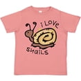 thumbnail image 3 of Inktastic I Love Snails Boys or Girls Toddler T-Shirt, 3 of 5
