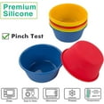 Silicone Cupcake Baking Cups Set of 8, Reusable Muffin Liners Food