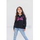 thumbnail image 2 of Barbie Big Girls French Terry Zip-Up Hoodie Black 14-16, 2 of 3
