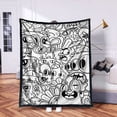 thumbnail image 4 of A DIY Coloring Mat With 25 Markers An Interesting Coloring Mat Set Creating Blankets For Adults Custom Art Activity Home Decoration (happy Doodling), 4 of 4