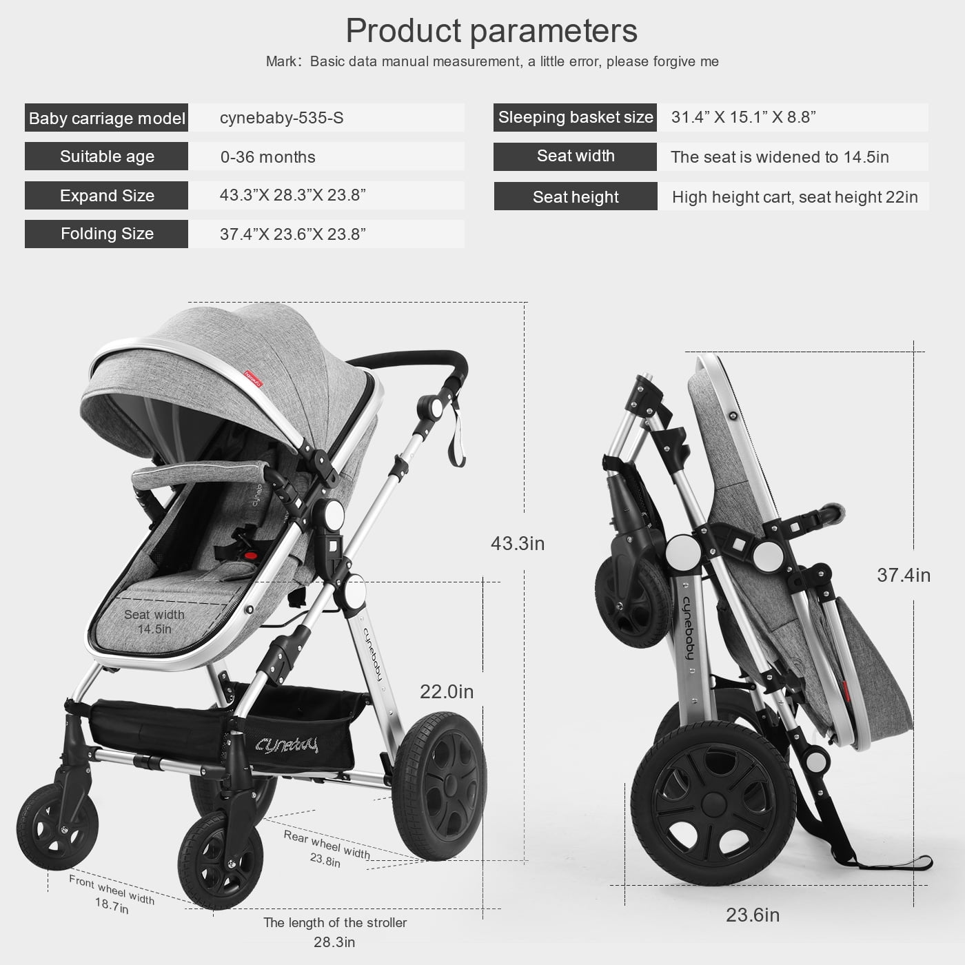 Cynebaby stroller clearance manual