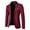 Wine, variant on ZCFZJW Mens Blazers Slim Fit Business Casual Men Suit Sport Coat One Button Travel Blazer Lightweight Suit Jacket Blue M