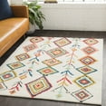 thumbnail image 2 of Surya Moroccan Shag Indoor Area Rug - Bright Yellow/Bright Red, 2 of 6