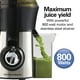 thumbnail image 5 of Hamilton Beach 67608Z Extractor de Jugos Big Mouth, Boca Ancha, 800 WATTS, Mediano, Plateado con Negro. Hamilton Beach NA, 5 of 7