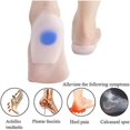 thumbnail image 2 of 2 Pairs Gel Heel Pads Silicone Heel Cushion Insoles for Achilles Tendon Pain Relief Tendonitis, Size 40-46, 2 of 4