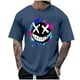 thumbnail image 1 of Camisetas de Cuello de la Tripulación de los Hombres de la Moda de Verano Casual Cuello Redondo Impreso Superior, Secado Rápido Camisa Transpirable para Deportes, 1 of 4