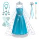 thumbnail image 3 of Disfraz de Elsa y Reina de las Nieves para niñas de 3 a 10 años, para Halloween, carnaval, fiesta, baile de graduación, cosplay, vestido de princesa, ropa para niños, 3 of 5