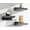 Black, variant on ANHXN Small Floating Shelves Mini Shelves Hanging Display Wall Shelf for Bathroom Livingroom Bedroom Types of Installation, Great for Room Decor