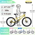 thumbnail image 2 of Akaber Kids Bike for Boys 9-15, 24 Inch Mountain Bike for Kids with High Carbon Steel, Dual Disc Brakes and Kickstand, 2 of 7