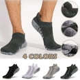thumbnail image 4 of WREESH Socks For Unisex Running Socks 6 Pairs Men Low Canister Take A Walktowel Cotton Breathable Socks Gray, 4 of 4