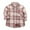 Brown, variant on Zanarzt Baby Boys' Button Down Dress Shirts Kids Toddler Flannel Jacket Plaid Stripe Long Sleeve Lapel Button Shacket Baby Boys Girls Shirt Top Coat Red,12-18 Months