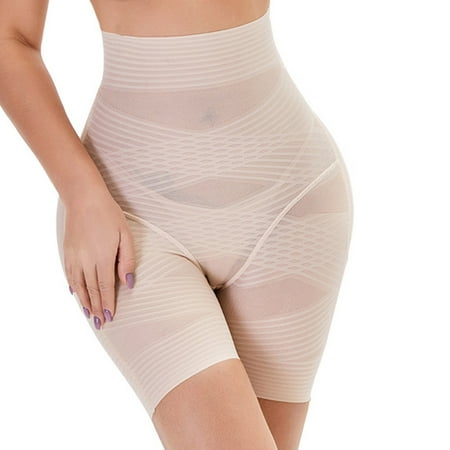 

KDDYLITQ Panty for Women High Waisted Soft Boyshort Stretch Butt Lifter Shorts Seamless Hipster Beige XL