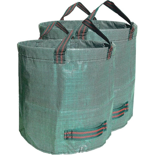 2x Bolsas para residuos de jardín, 272l Bolsas para residuos de jardín autoportantes, Bolsas para hojas, Contenedores para residuos de jardín, Bolsas para residuos verdes de tejido resistente de