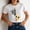 04-White, variant on Women's Funny Graphic T-Shirt White Soft Short Sleeve Tee Loose Fit Crew Neck Cute Tops with Bold Artistic Design for Casual Cool Style