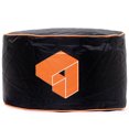 thumbnail image 1 of Siteazee Indoor Orange Pouf – Waterproof Oxford Fabric Bean Bag Seat with Quilted Top for Living Room or Game Rooms, 1 of 5