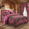 Regal Comfort 8pc Queen Size Woods Hot Pink Camouflage Premium Comforter, Sheet, Pillowcases, and Bed Skirt Set Camo Bedding Set For Hunters Cabin or Rustic Lodge Teens Boys and Girls