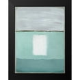 thumbnail image 2 of Gold, Caroline 12x14 Black Modern Framed Museum Art Print Titled - Azure Blue II, 2 of 5