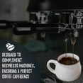 thumbnail image 5 of Bacimi Mini Ceramic Coffee Mugs Set of 6 / 3oz / 90ML - Small Drinking Cups with Handle - Dishwasher & Microwave Safe - Diner Style Modern Mugs for Coffee, Tea, Espresso, Cocoa, Milk & Latte - White, 5 of 7