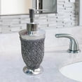 thumbnail image 2 of nu steel Beaded Heart Resin Refillable Liquid Soap Dispenser Pump Bottle for Bathroom Vanity Countertop, Kitchen Sink - Holds Essential Oils, Lotions, Liquid Soaps, Hand Soap, Hand Sanitizer, 2 of 4
