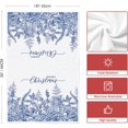 thumbnail image 6 of &nbsp;SOME THING Blue Holly Merry Christmas Kitchen Towels Dish Towels, 18x26 Inch Farmhouse Holiday Jolly Winter Decoration Hand Towels Set of 2, 6 of 6