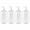 Transparent, variant on ievspot 4PCS Clear Hand Soap Dispenser Bottle for Liquid Lotion Shampoo Detergent, 500ml Plastic Refillable Press Bottles for Hotel Kitchen Bathroom Home