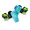 Blue/Green, variant on Madd Gear Light-Up Rollers - Blue/Green