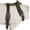 Black, variant on Genuine Leather Dog Harness, 25"-30" Chest, 1" Wide Adjustable Straps for Medium and Large Dogs